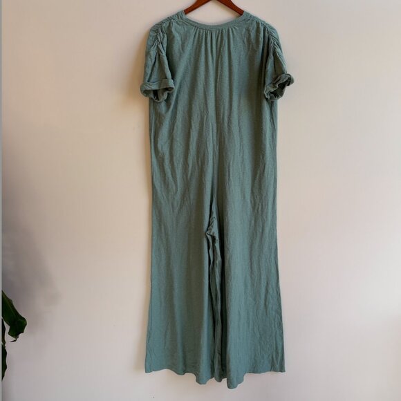 FP Beach Free People My Go-To Jumpsuit - Green (Size: XS) - Picture 2 of 3